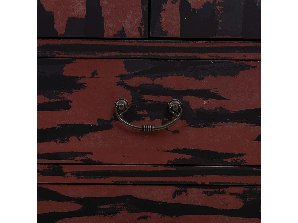 Armoire en bois rouge et 60x40x140h