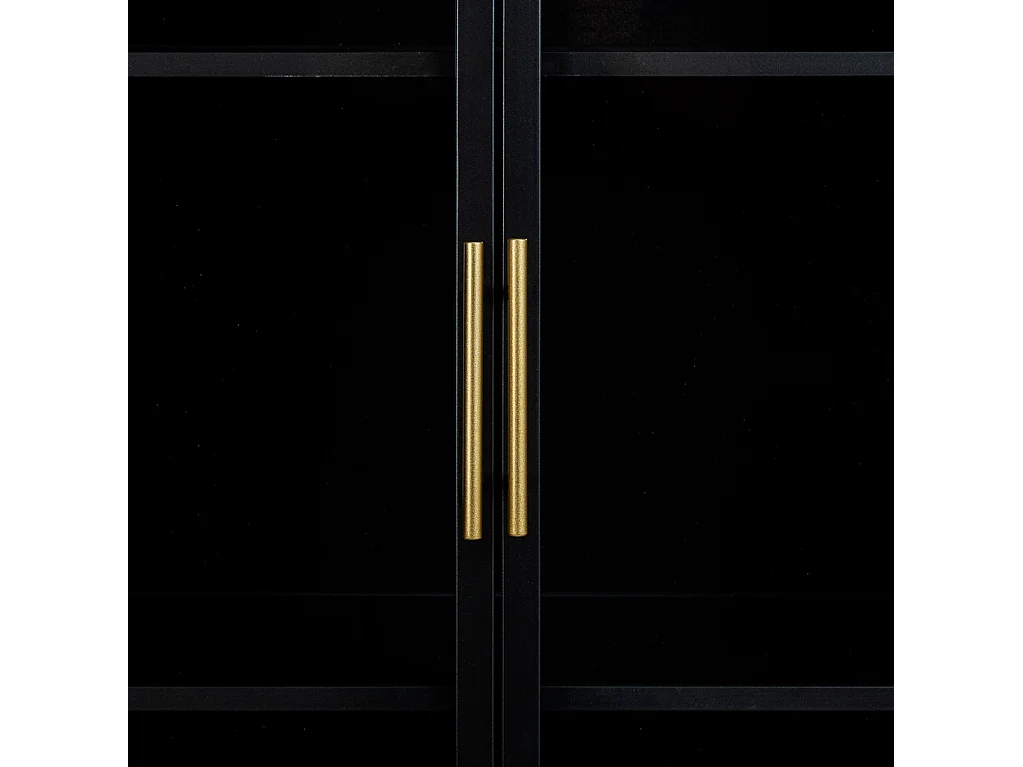 Brauner Kleiderschrank aus Holz und Metall, 64x35x155h cm