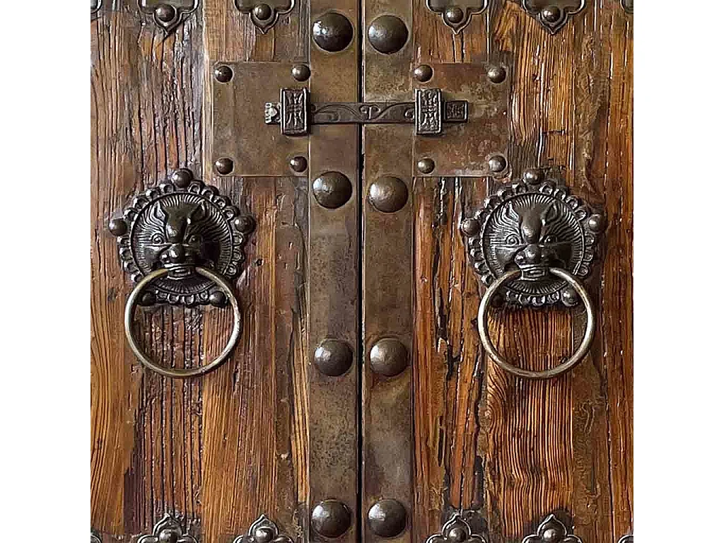 Brauner Holzschrank 100x45x180h cm