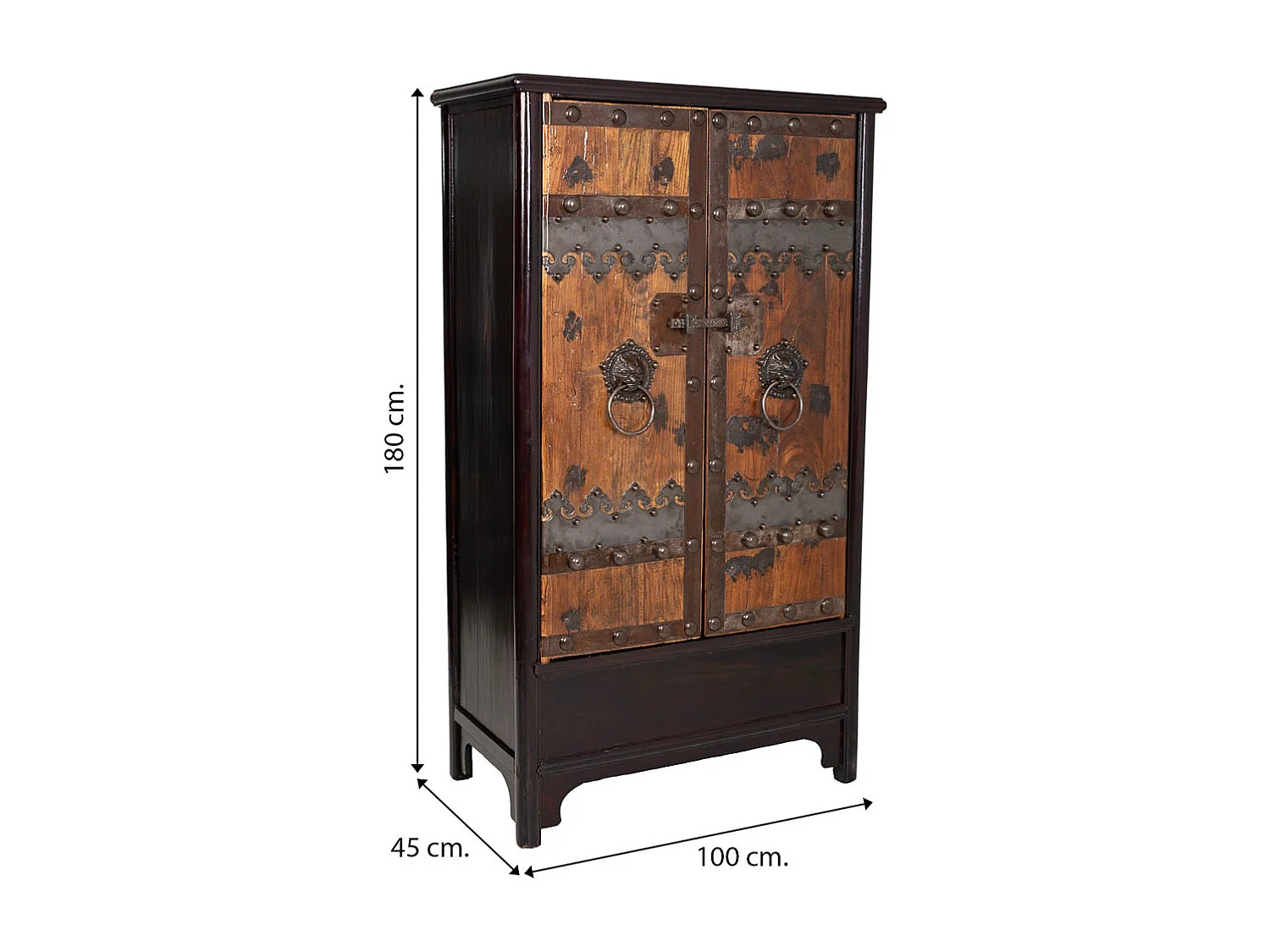 Armário madeira marrom 100x45x180