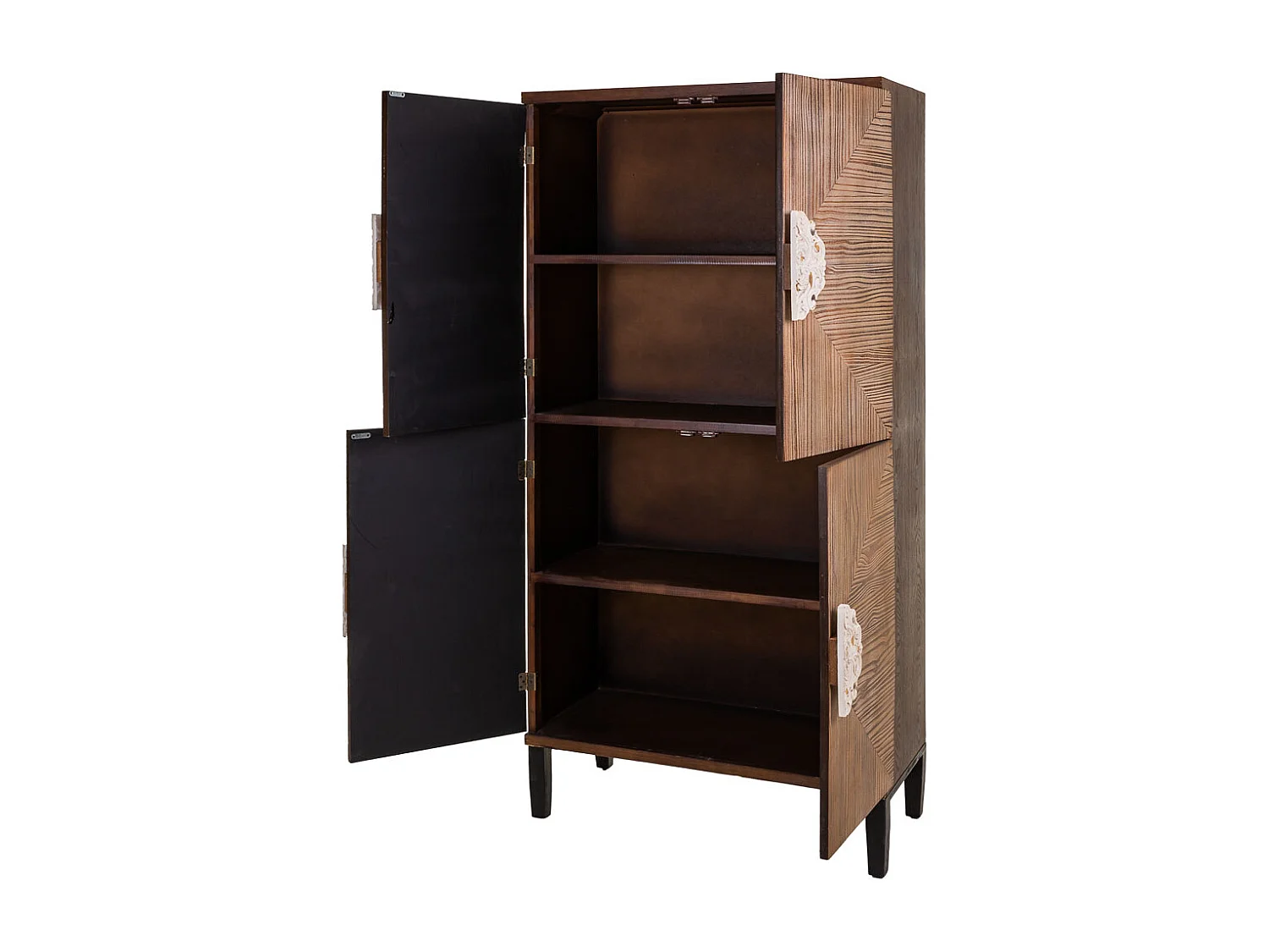 Armario de madera marrón 86x41x180