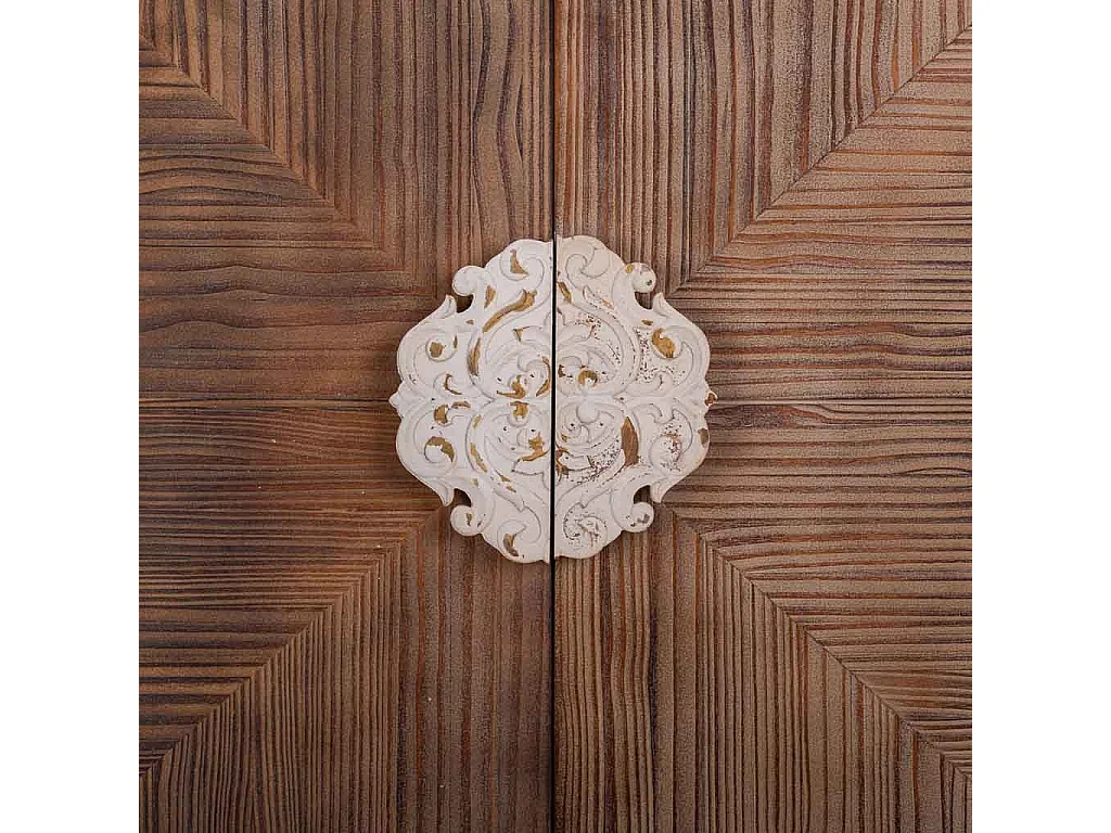 Armario de madera marrón 86x41x180