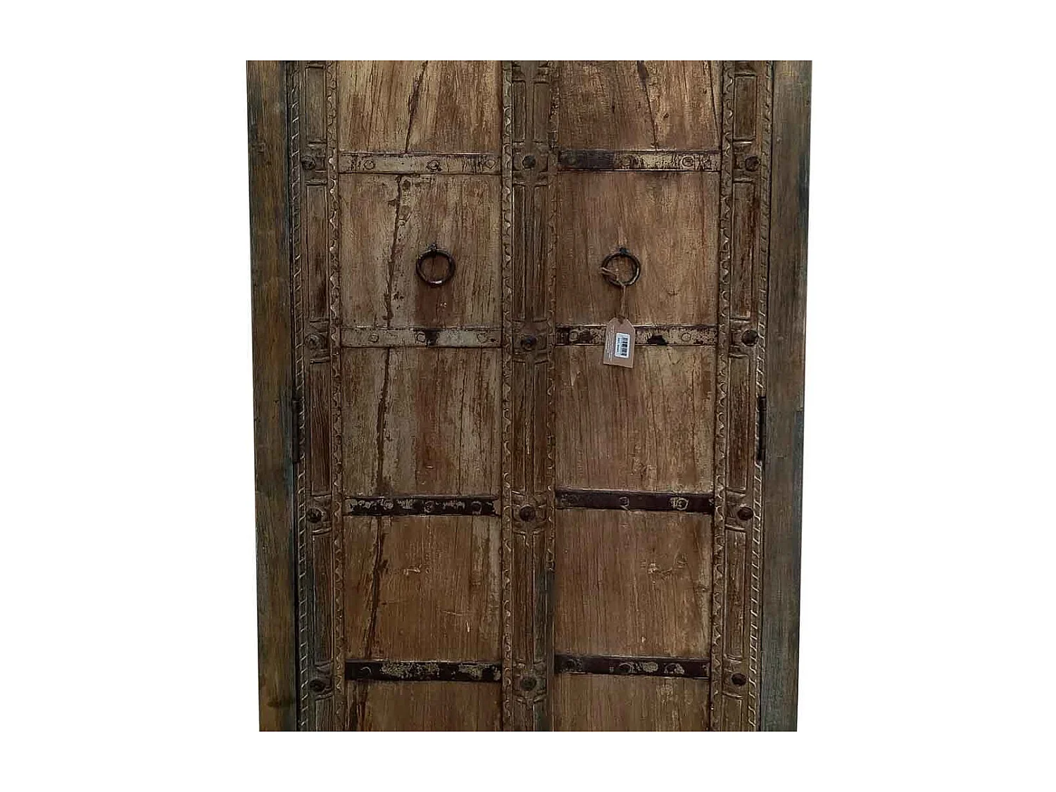 Armoire en bois et métal marron 91x43x188h cm