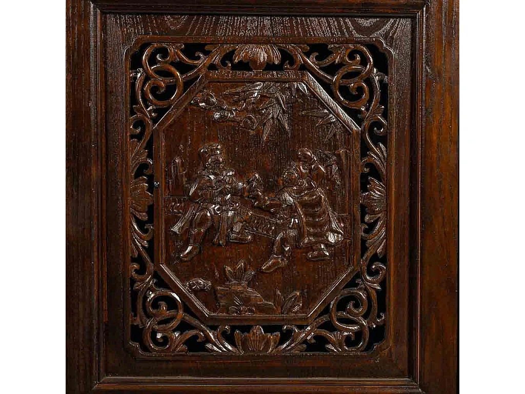 Brauner Holzschrank 95x40x160h cm