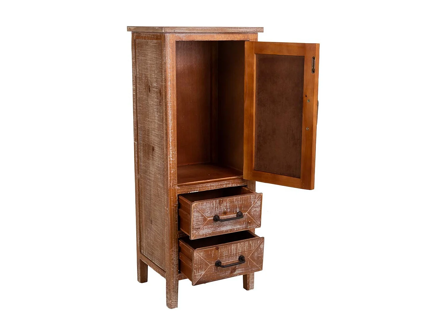 Armário de madeira marrom 38x31x97