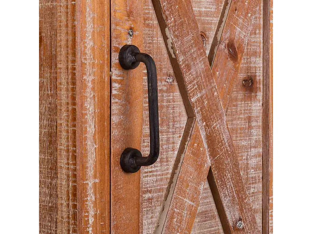 Armário de madeira marrom 38x31x97