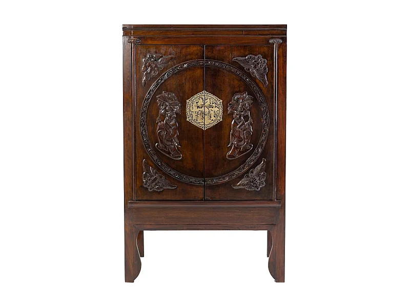 Armario de madera marrón 105x47x170