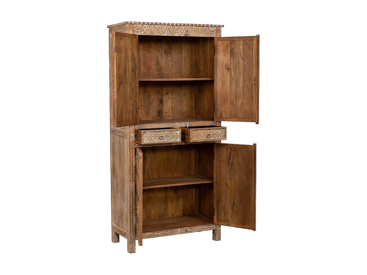 Armadio in legno marrone 93x45x192h