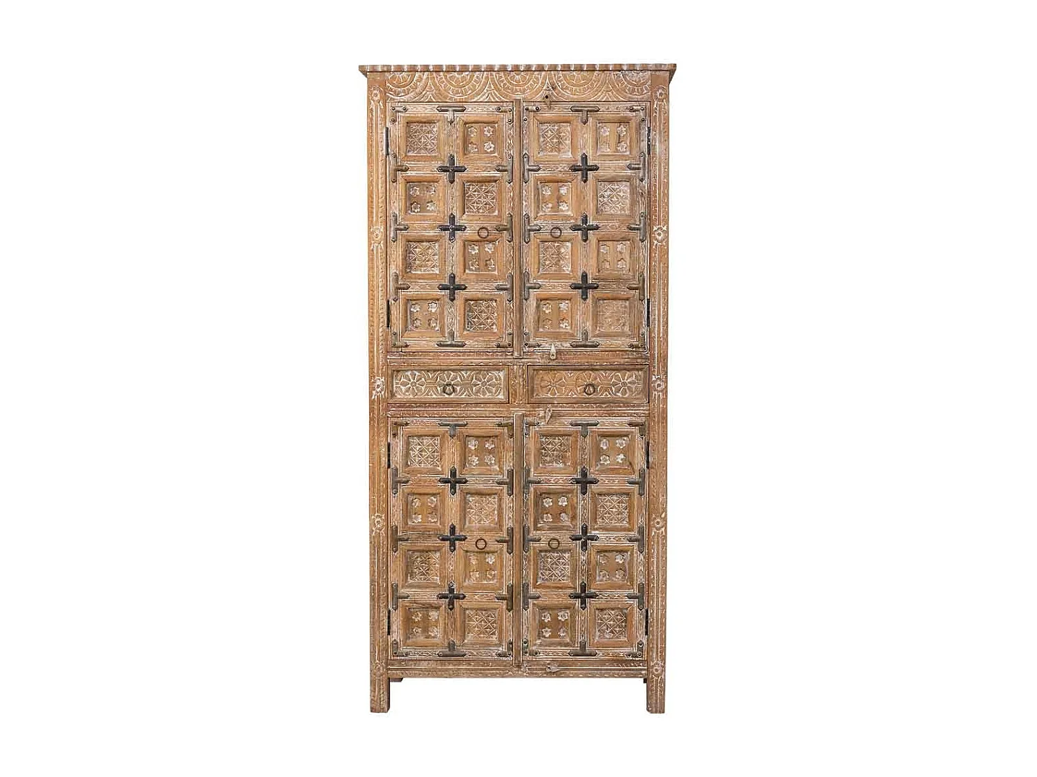 Armoire en bois marron 93x45x192h