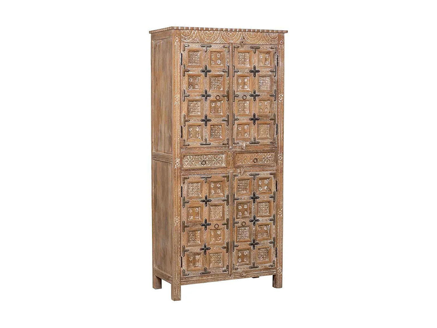 Armoire en bois marron 93x45x192h