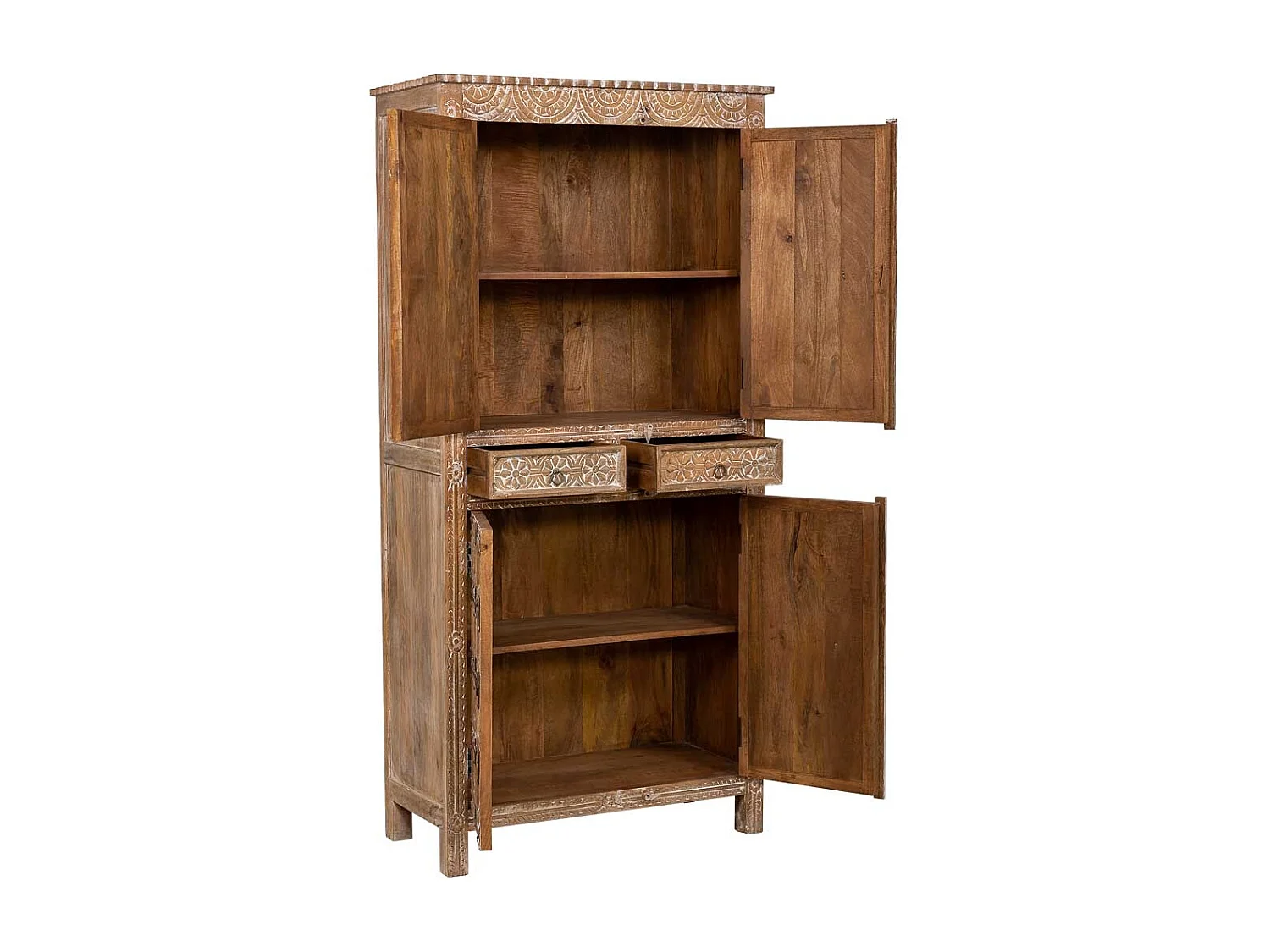 Armoire en bois marron 93x45x192h