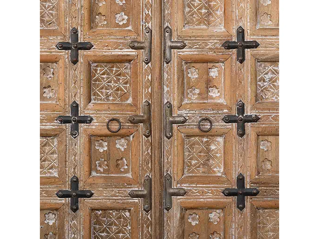 Armoire en bois marron 93x45x192h