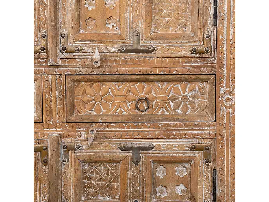 Armoire en bois marron 93x45x192h