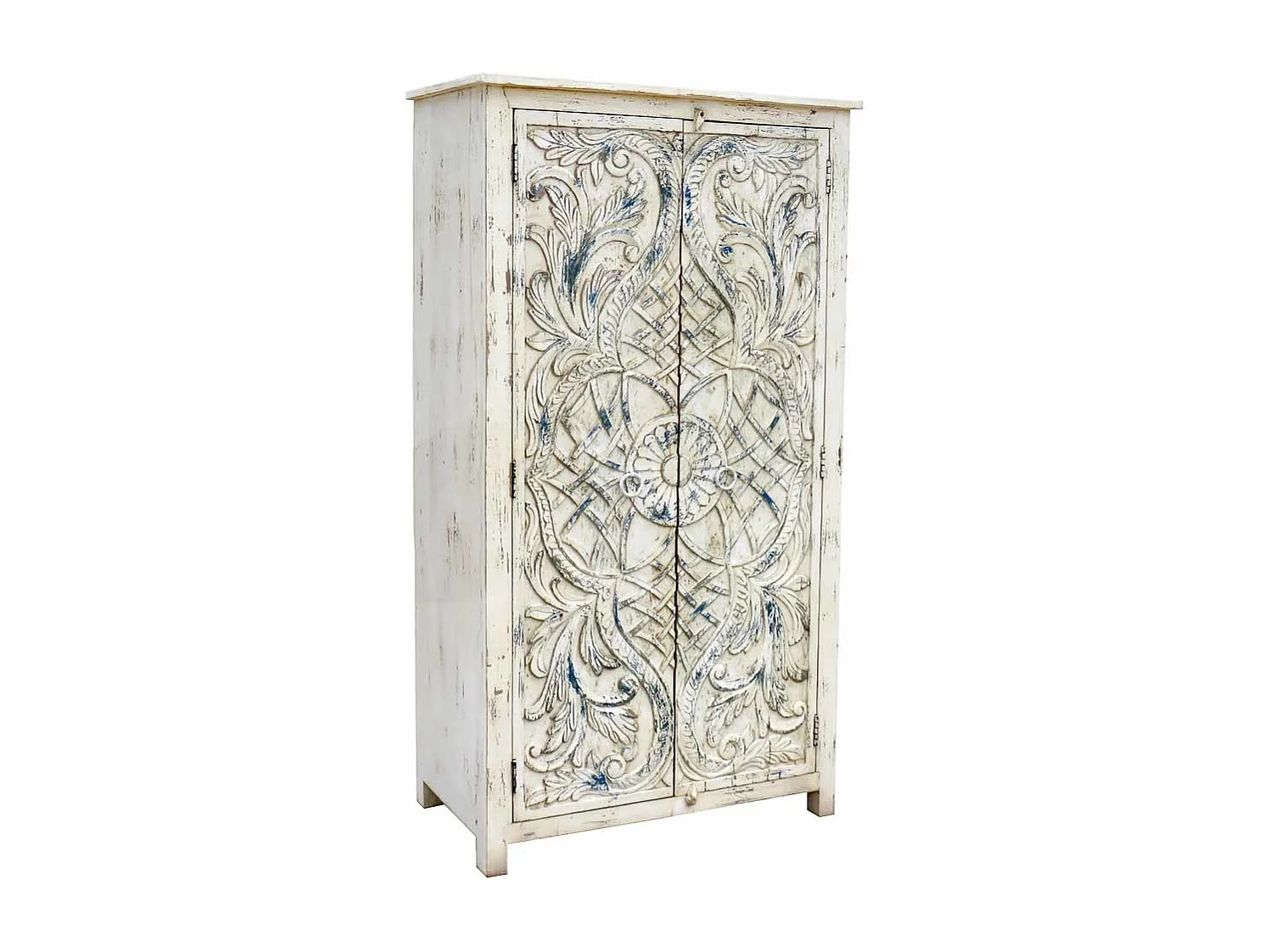 Armoire en bois blanc 99x42x180h