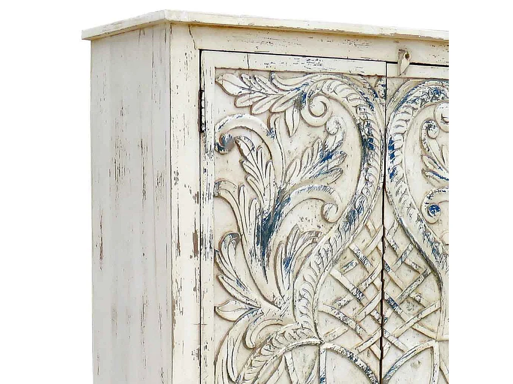 Armoire en bois blanc 99x42x180h