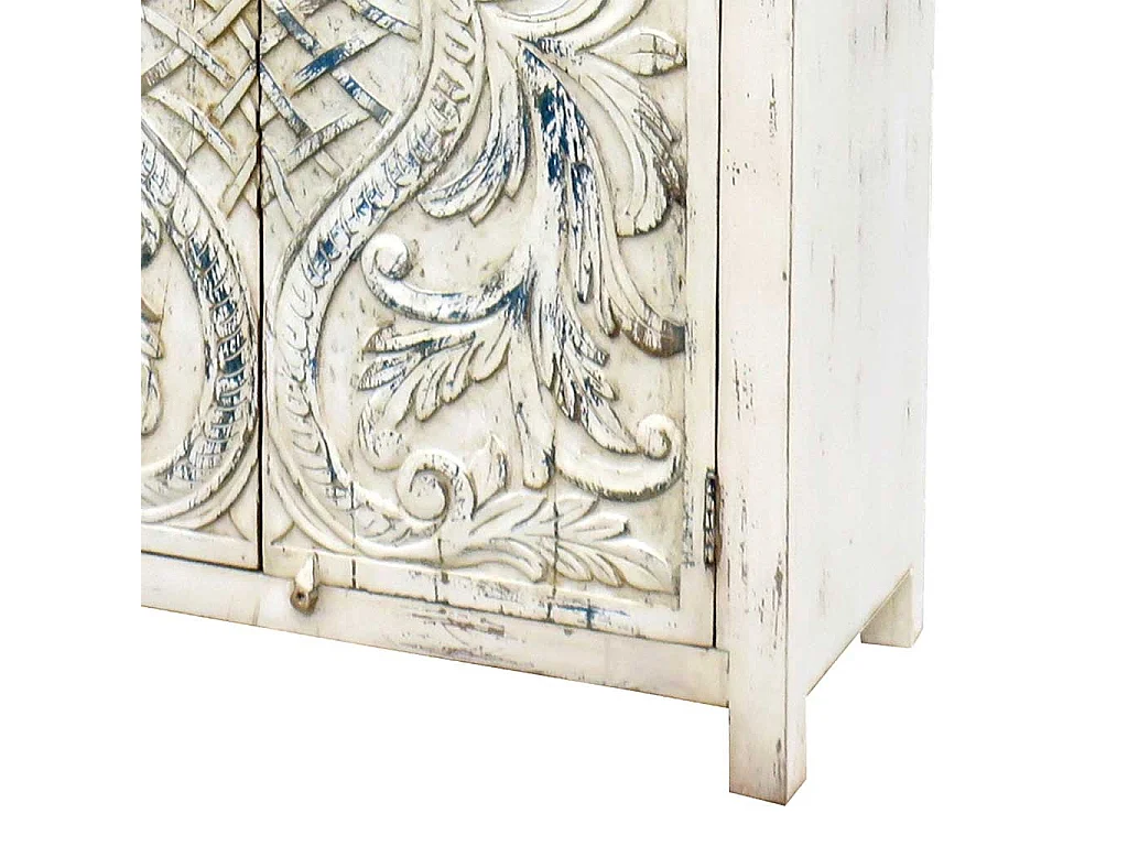 Armoire en bois blanc 99x42x180h