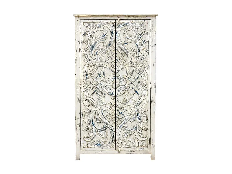 Armoire en bois blanc 99x42x180h