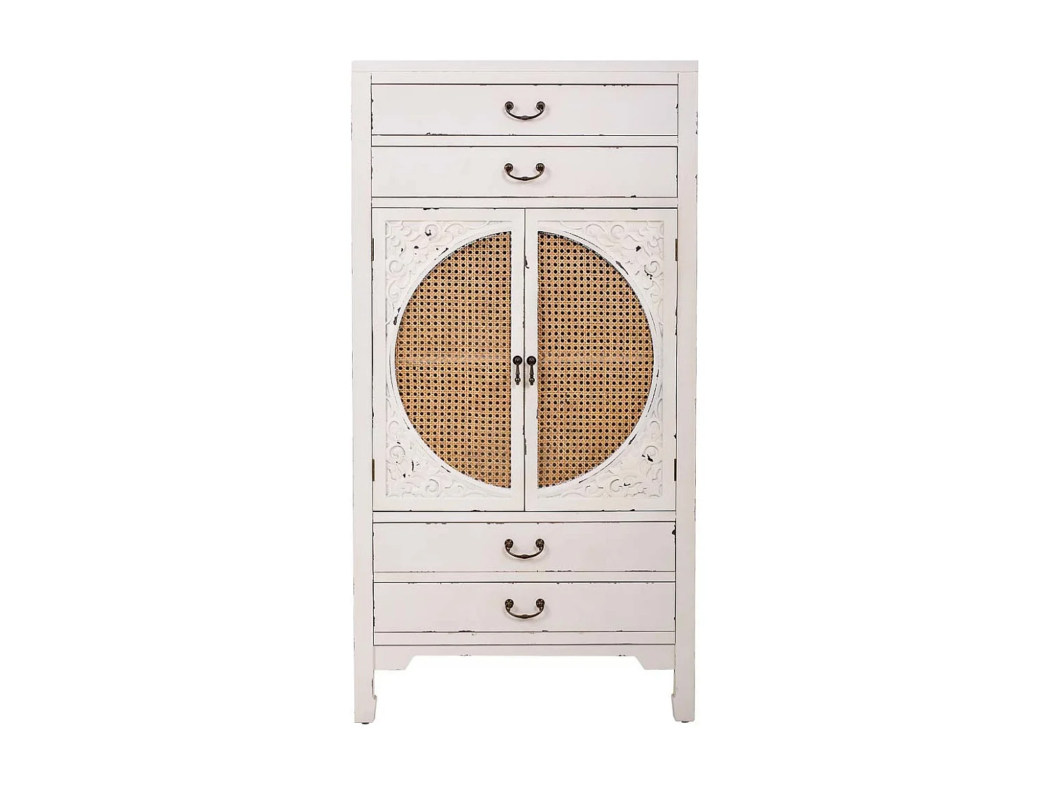 Armario de madera blanco 70x40x135