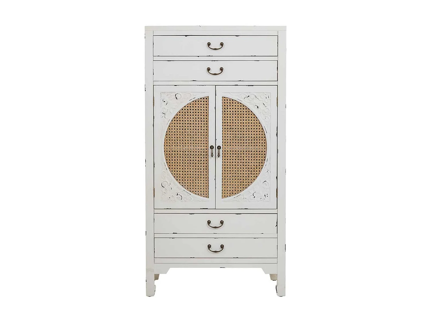 Armario de madera blanco 70x40x135