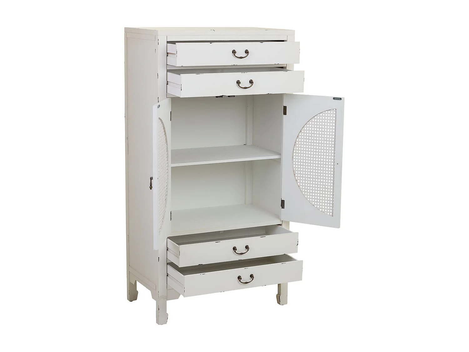 Armario de madera blanco 70x40x135