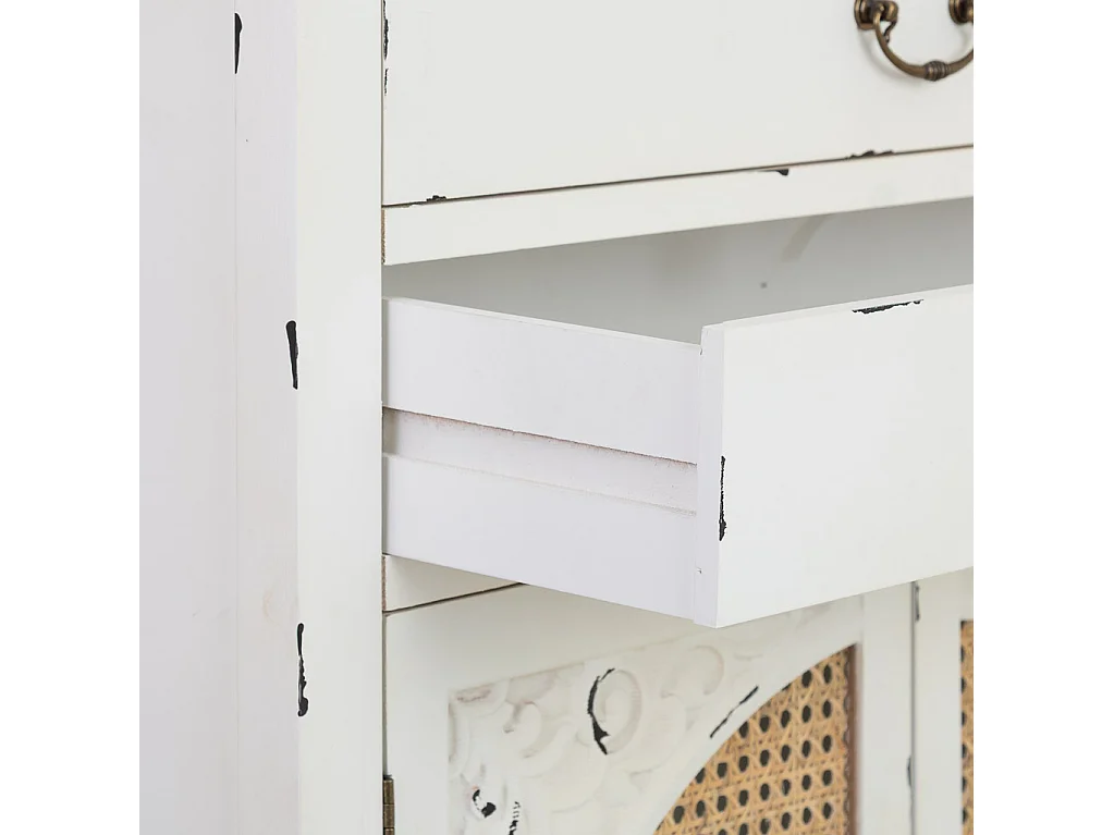 Armario de madera blanco 70x40x135