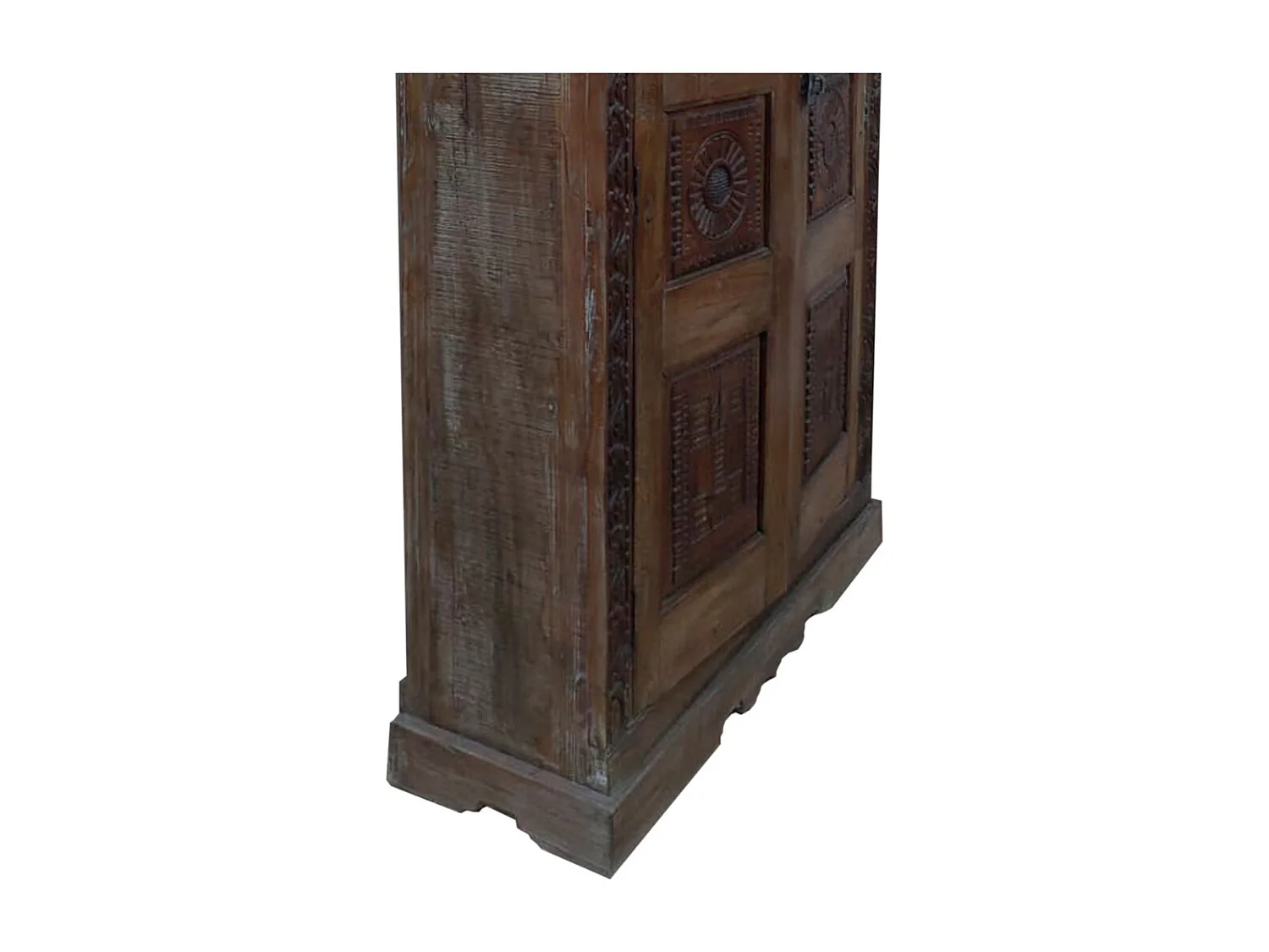 Armário de madeira marrom 124x41x212hcm