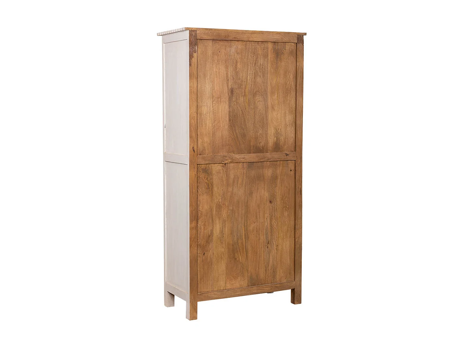 Weißer Holzschrank 93x45x192h cm