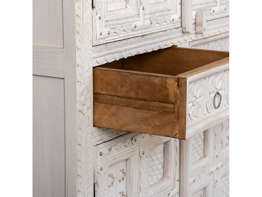 Armadio in legno bianco 93x45x192h