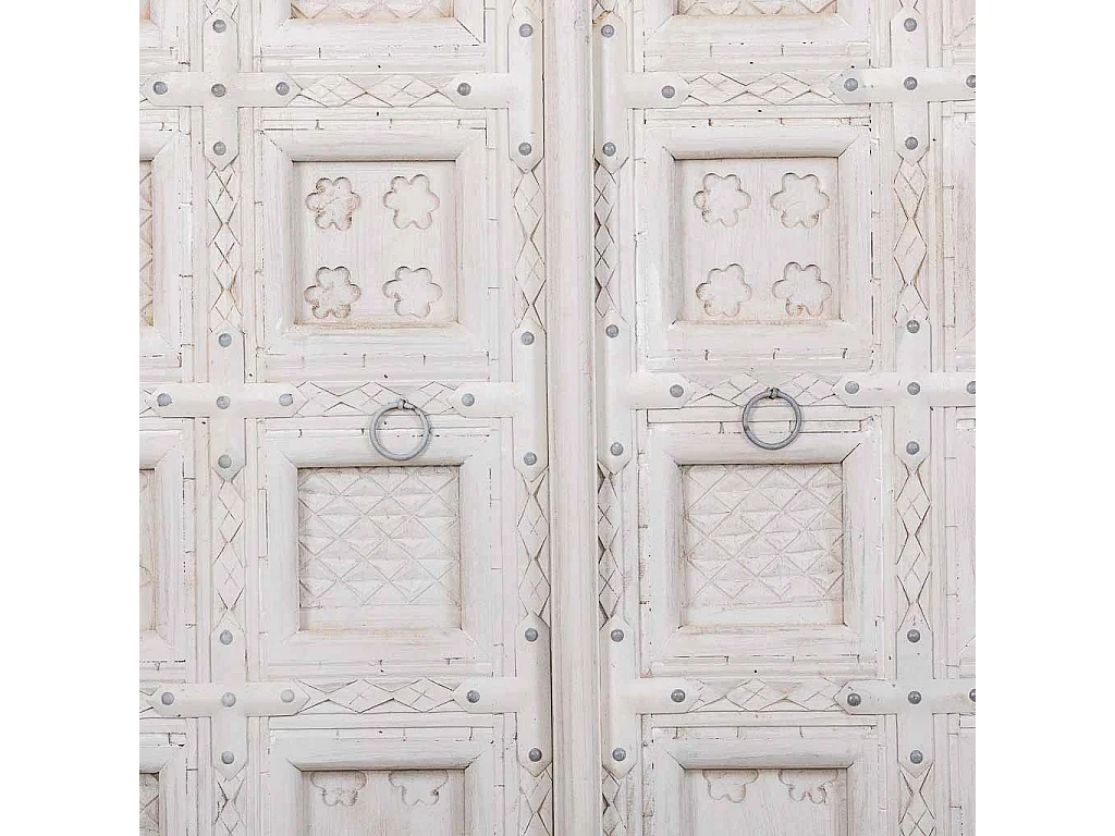 Armadio in legno bianco 93x45x192h