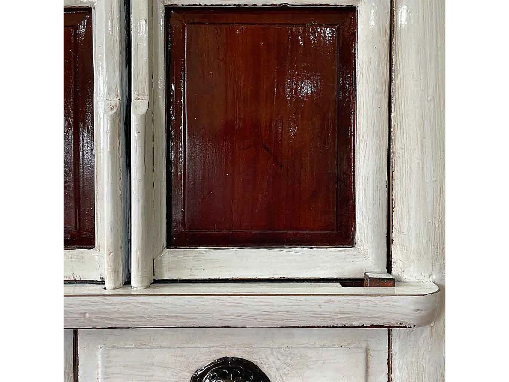 Armadio in legno bianco 96x42x175h