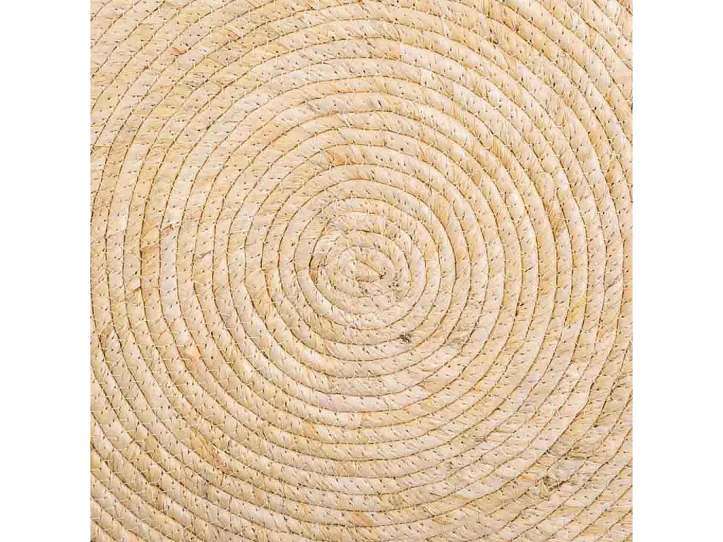 Tapete marrom feito à mão em fibra natural d120x1