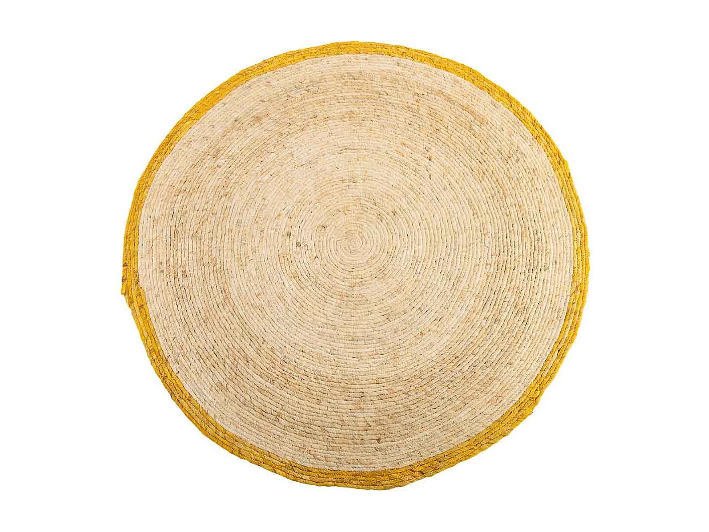 Tapete redondo de juta marrom d120x1