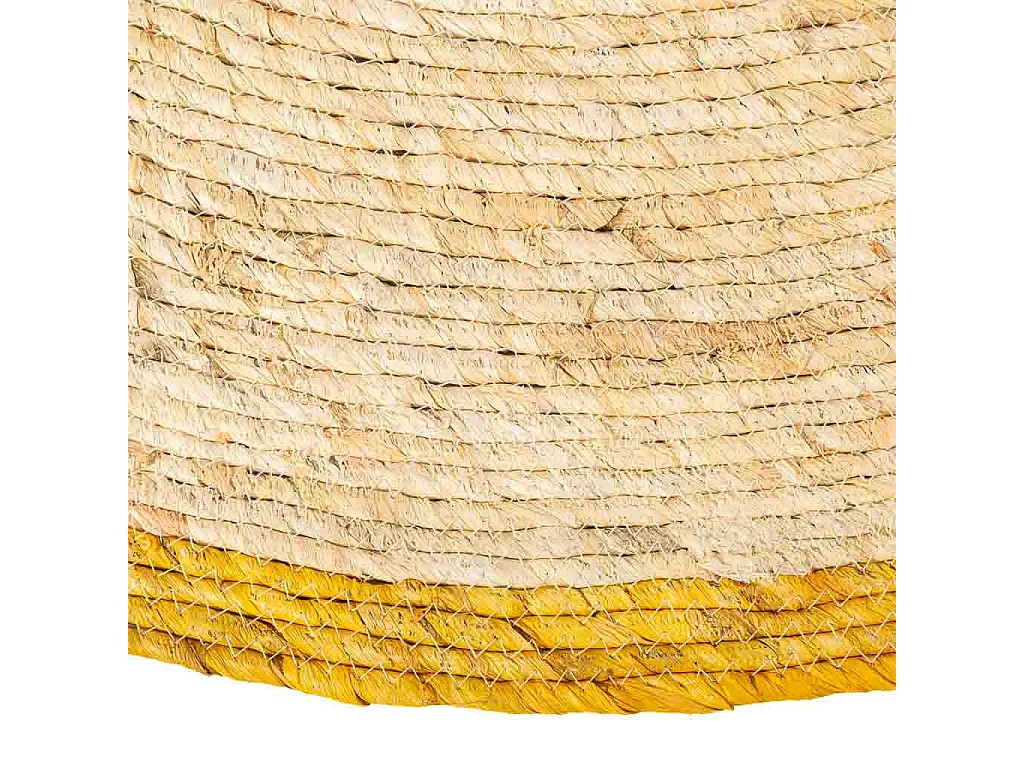 Tapete redondo de juta marrom d120x1