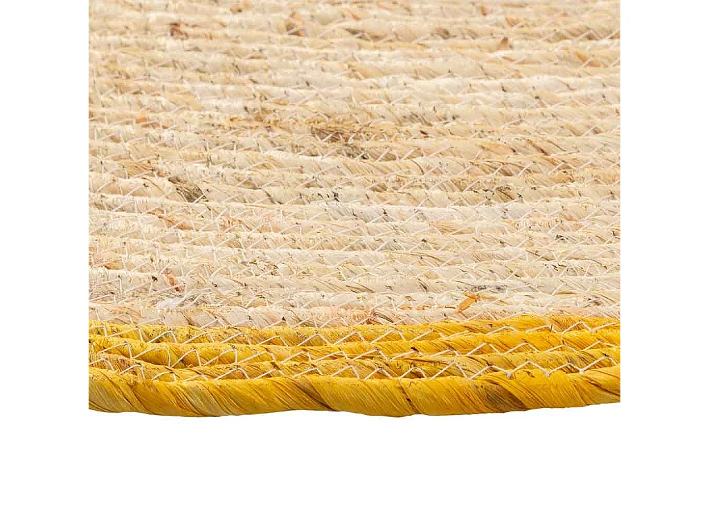 Tapete redondo de juta marrom d120x1