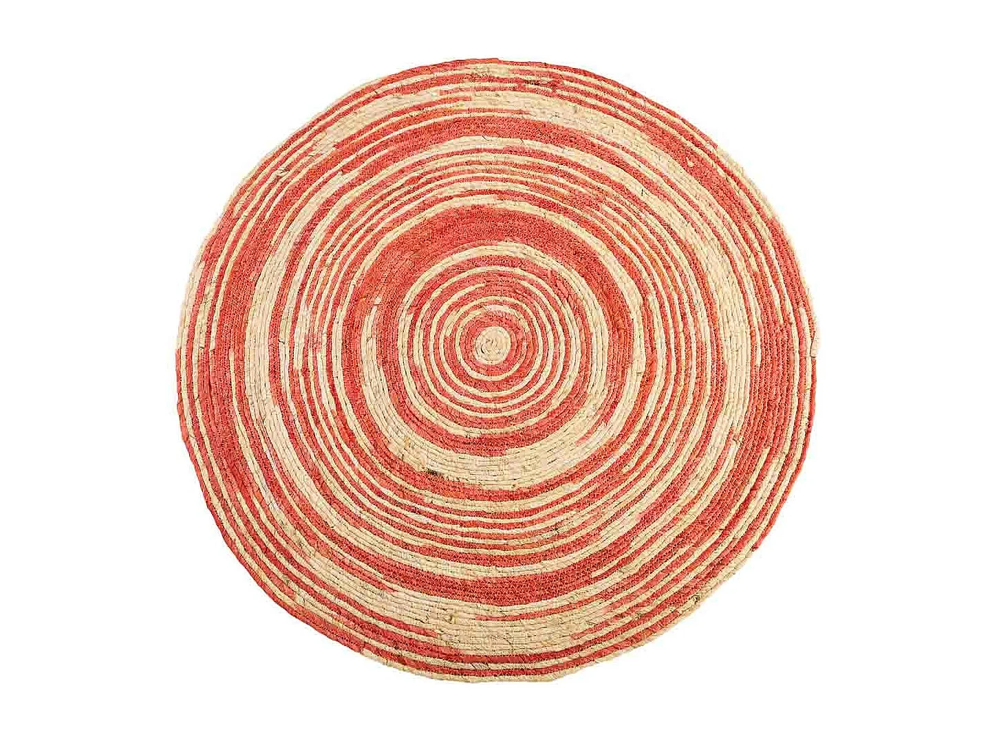 Tappeto rotondo in juta marrone d120x1h