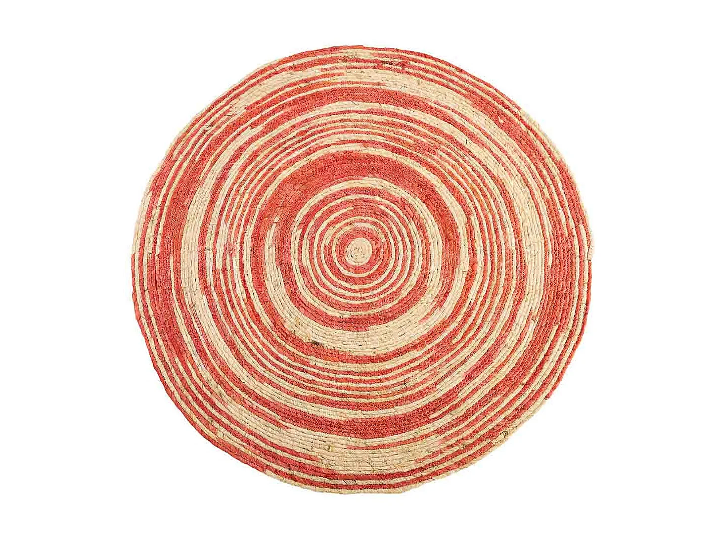 Tapete redondo de juta marrom d120x1