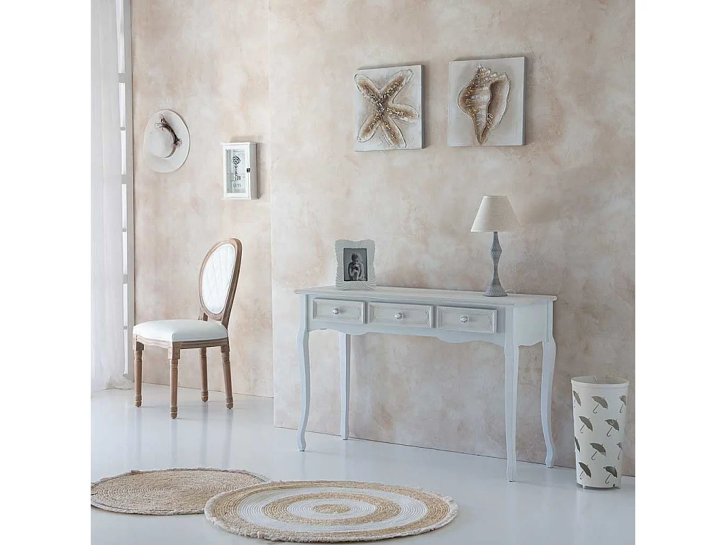 Tappeto marrone in fibra naturale intrecciato a mano d100x1h