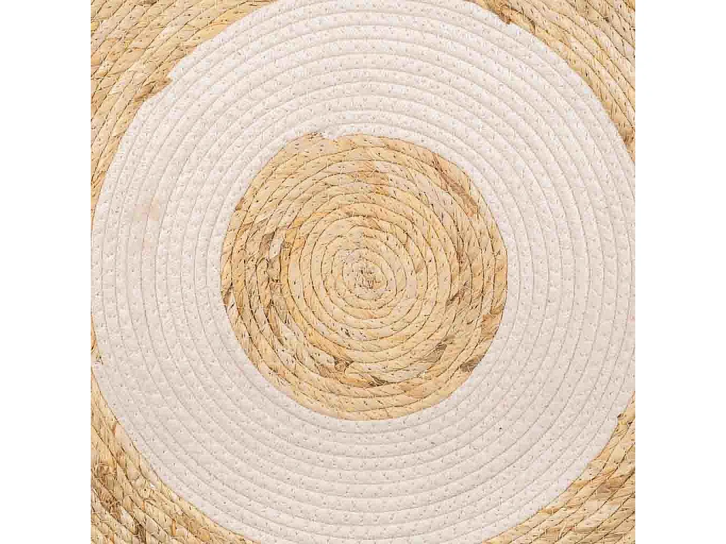 Tappeto marrone in fibra naturale intrecciato a mano d100x1h