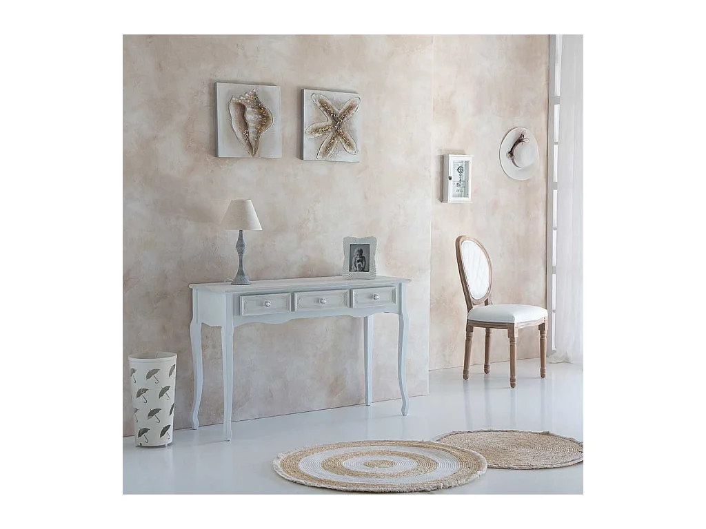 Alfombra fibra natural tejido artesanal marrón d100x1