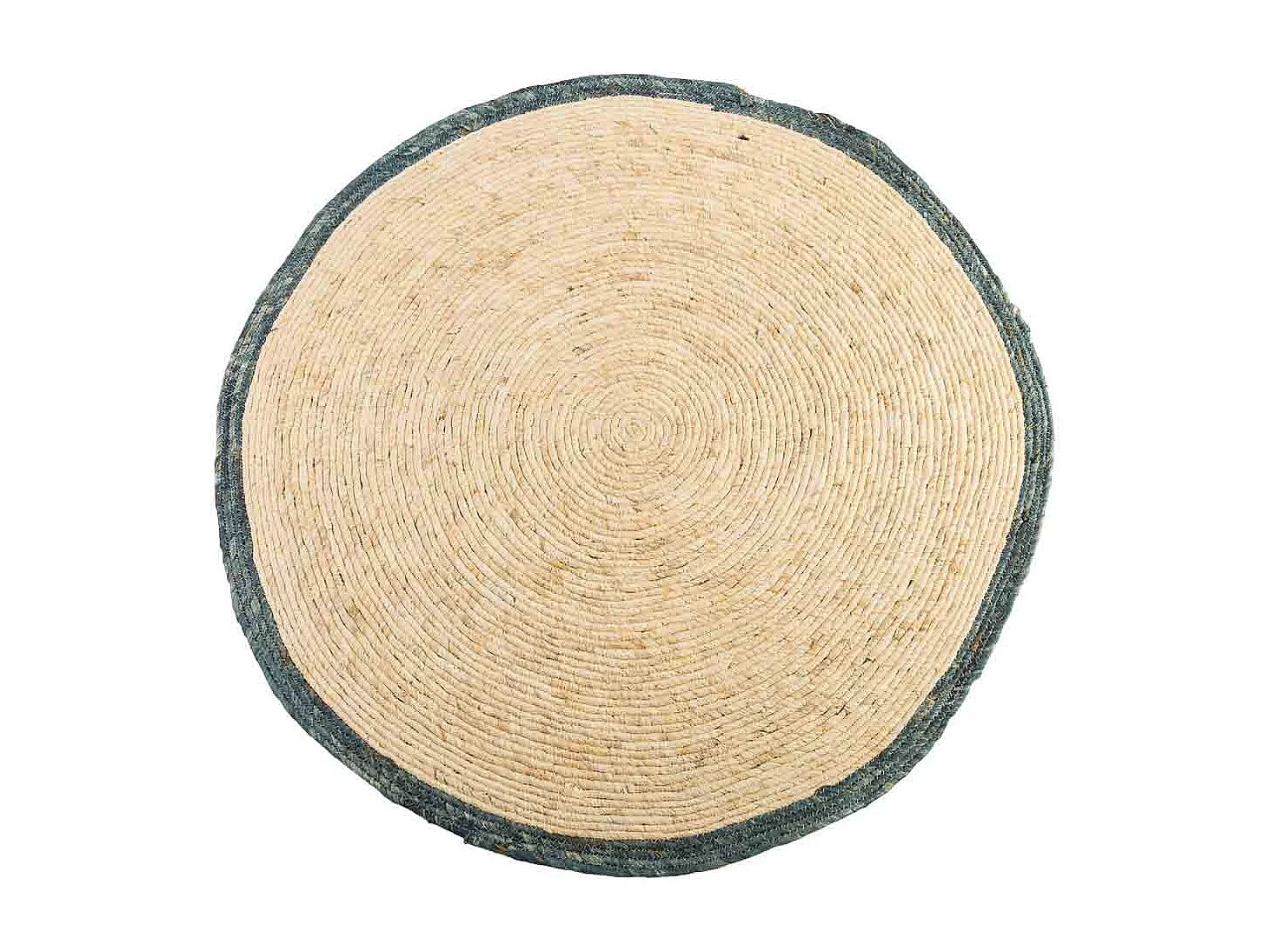 Tapete redondo de juta marrom d120x1