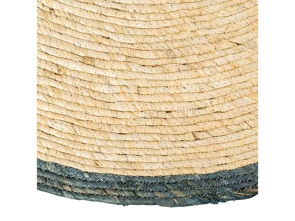 Tapete redondo de juta marrom d120x1