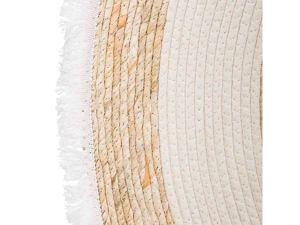 Tappeto marrone in fibra naturale intrecciato a mano 100x50x1h