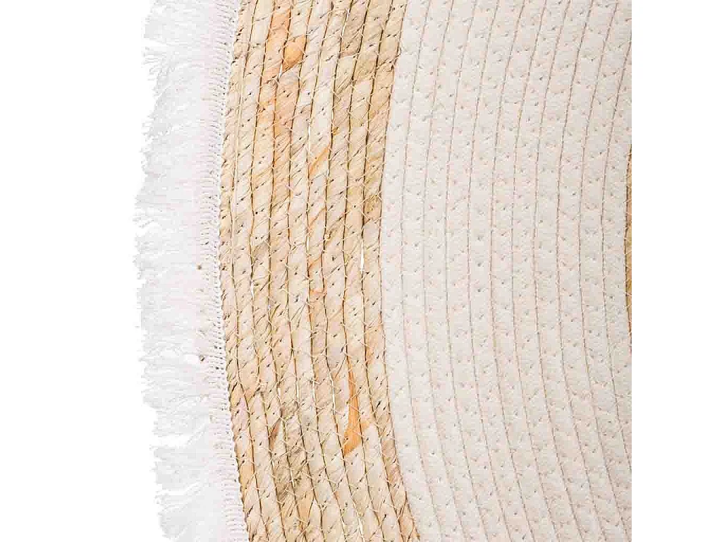 Tappeto marrone in fibra naturale intrecciato a mano 100x50x1h