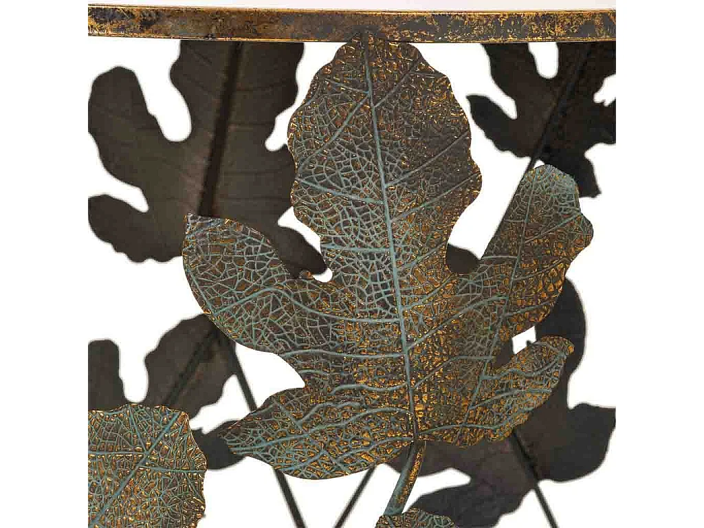 Jeu de 2 tables Alexandra House Living Doré verre Fer 60 x 56 x 60 cm DKD home décor