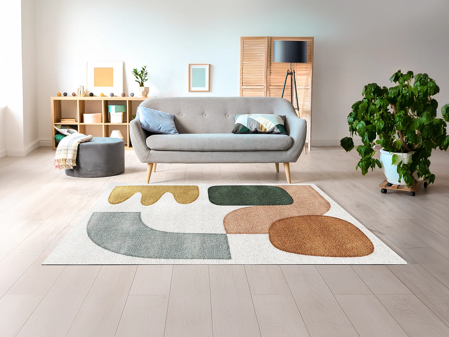 Tappeto di design con motivi astratti 160 x 230 cm Multicolore - GRADILA