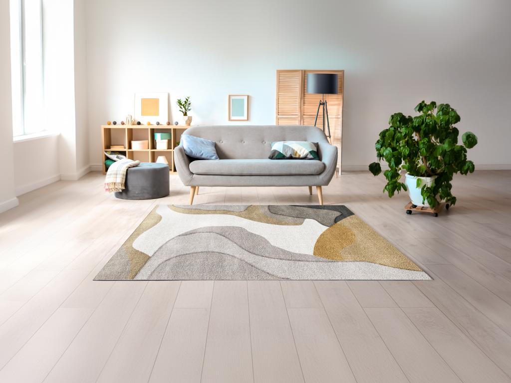 Tapis design à motifs abstraits - 160 x 230 cm - Multicolore - RAVENNE