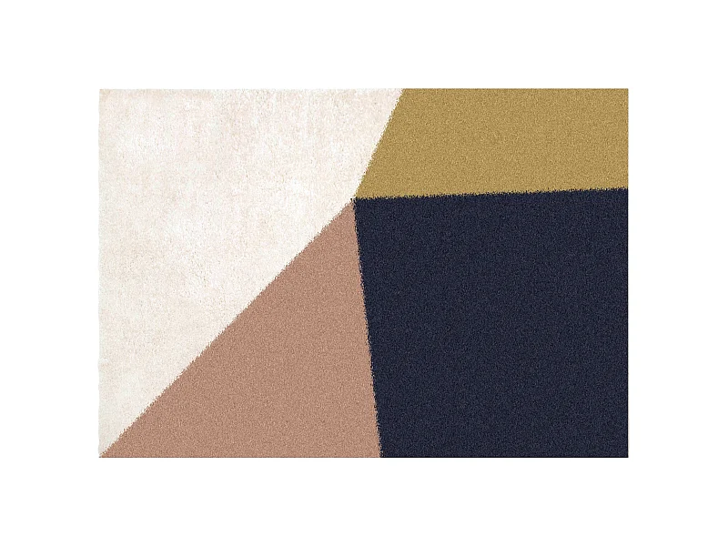 Hochflorteppich mit geometrischem Muster - 160 x 230 cm - Mehrfarbig - GATRONE