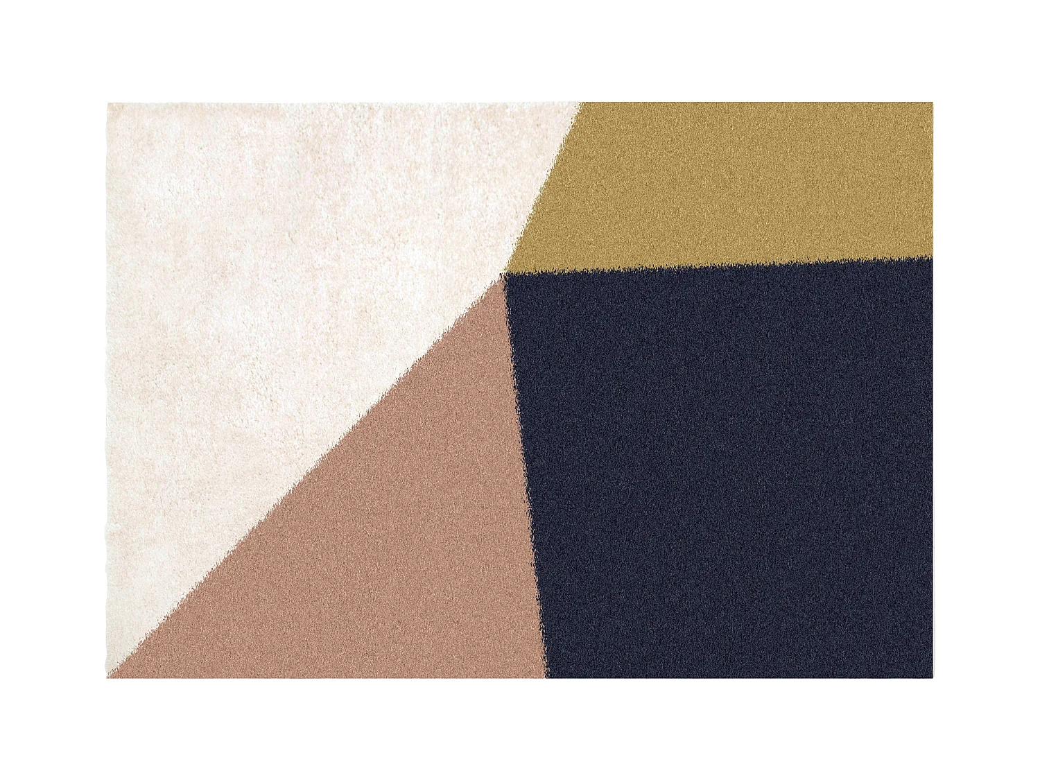 Alfombra shaggy con formas geométricas - 160 x 230 cm - Multicolor - GATRONE