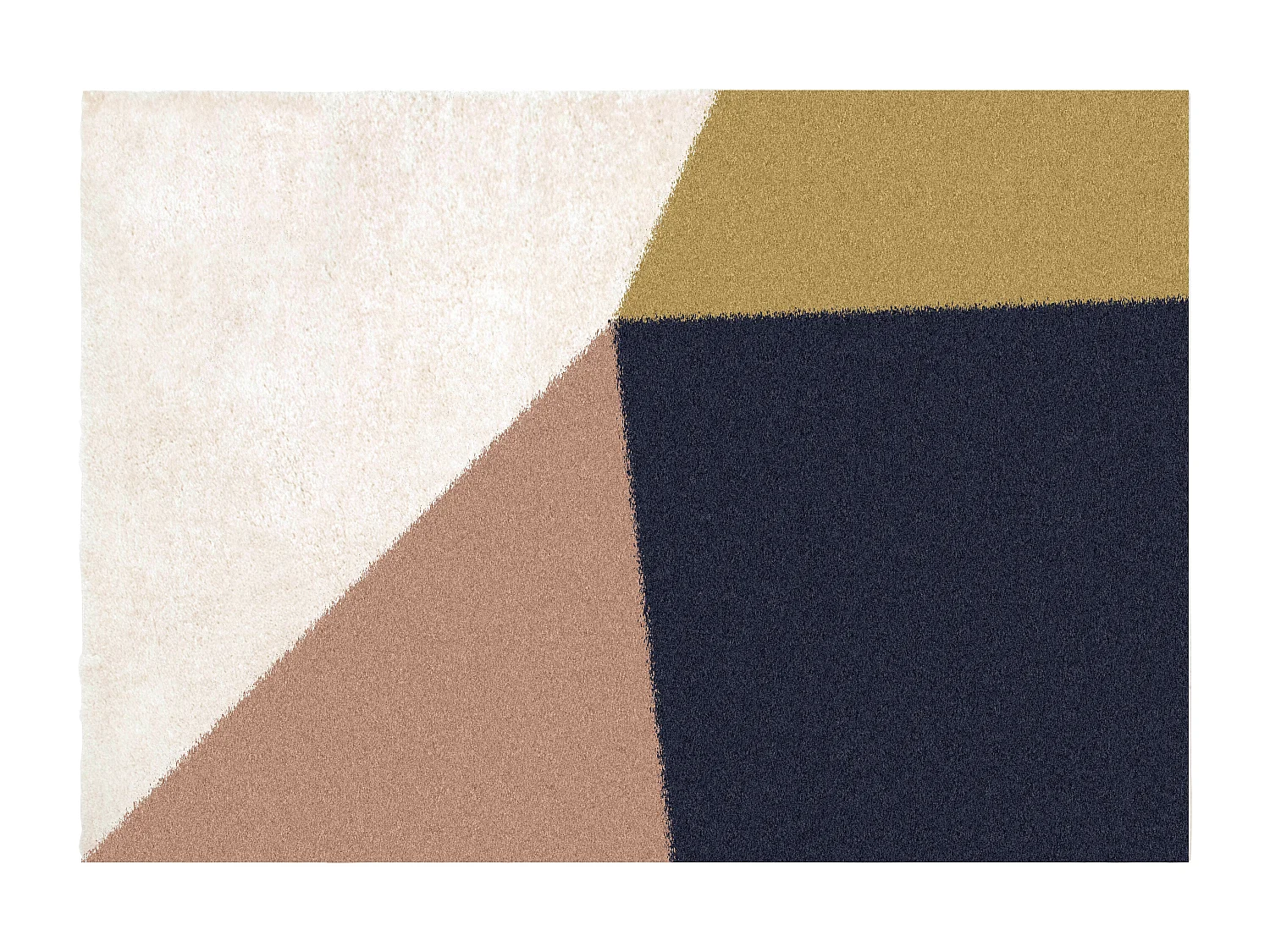 Alfombra shaggy con formas geométricas - 160 x 230 cm - Multicolor - GATRONE