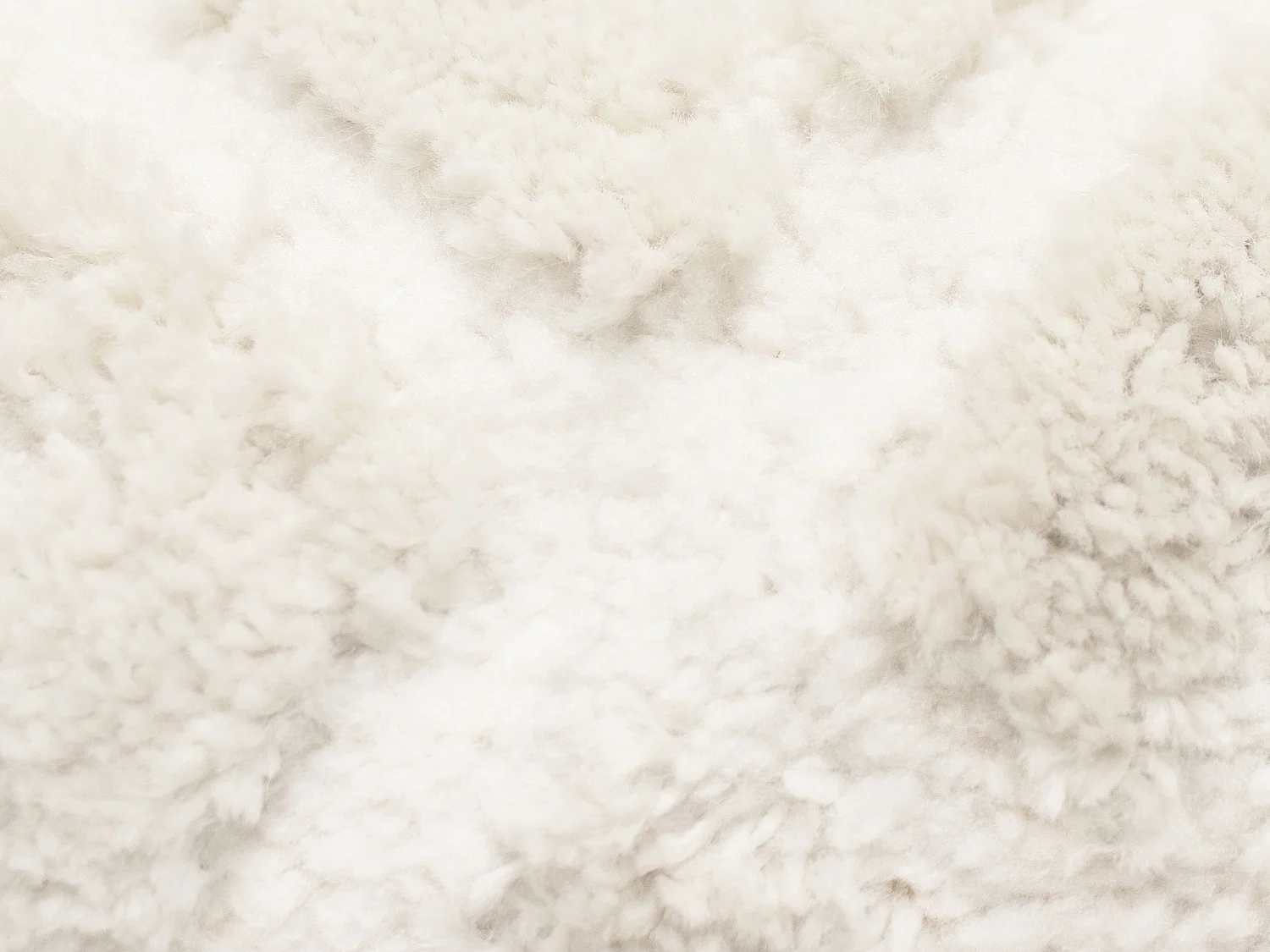 Tapis shaggy en relief à motifs abstraits - 160 x 230 cm - Blanc et crème - SANDRATI